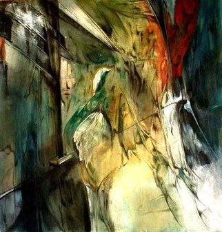 Franziska Turek; Open Window, 2013, Original Painting Other, 100 x 110 cm. 