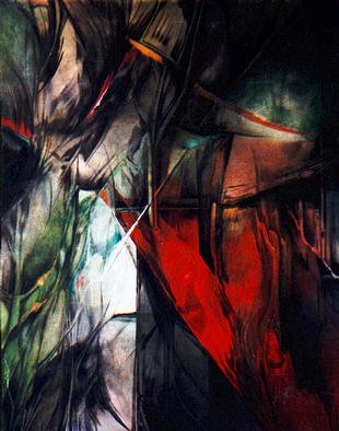 Franziska Turek, 'Wounded', 2002, original Painting Oil, 100 x 80  x 2 cm. 