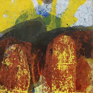 Jose Freitascruz; Cerrado Ex Brasil N31, 2018, Original Painting Acrylic, 12 x 12 cm. Artwork description: 241 first series of works from brasil inspired by the colours and shapes of the cerrado - the brazilian savannah...