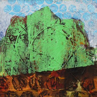 Jose Freitascruz; Cerrado Ex Brasil N33, 2018, Original Painting Acrylic, 13 x 13 cm. Artwork description: 241 first series of works from brasil inspired by the colours and shapes of the cerrado - the brazilian savannah...