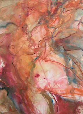 Kohlene Hendrickson; Veils Of Conciousness, 2008, Original Painting Encaustic, 80 x 115 cm. Artwork description: 241  Mixed media, aquarelle on paper, metallic gauche mounted on wood and over painted with encaustic paint. ...