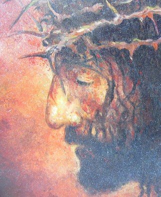 Cyr Antoine Hubert; Christ, 2016, Original Painting Oil, 66 x 66 inches. Artwork description: 241 Passion de Mel Gibson...