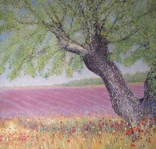 Cyr Antoine Hubert; Provence, 2017, Original Painting Oil, 80 x 80 inches. Artwork description: 241 paysage provence...