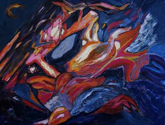 Galina Raspopina; Bullfight, 2018, Original Painting Oil, 45 x 35 cm. Artwork description: 241 abstract...