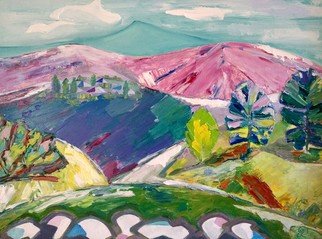 Galina Raspopina; The Sayan Mountains, 2018, Original Painting Oil, 80 x 60 cm. Artwork description: 241 Abstract...