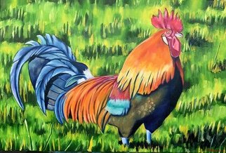 Gerardo Bolanos; Head Honcho, 2019, Original Painting Oil, 36 x 24 inches. Artwork description: 241 I love painting birds and farm animals. ItaEURtms one of my favorite themes. Oil on stretched canvas. ...