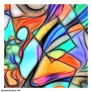 George Curington; Contemporary Thought 6, 2013, Original Digital Art, 5 x 5 inches. Artwork description: 241       Digitally altered Pastel, contemporary, painting, Giclee, surealism, drawing, avante garde      ...