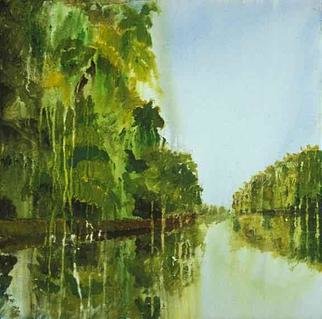 George Oommen; Mankotta Reflections, 2004, Original Painting Acrylic, 24 x 24 inches. 