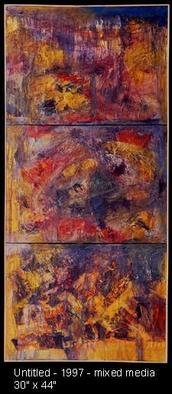 George Oommen, 'Untiled', 1997, original Mixed Media, 30 x 66  x 1 inches. 