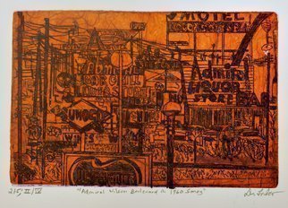 Jerry  Di Falco, 'Admiral Wilson Boulevard', 2020, original Printmaking Etching, 16 x 12  x 0.5 inches. Artwork description: 2307 This etchingaEUR
