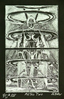 Jerry  Di Falco, , , Original Printmaking Etching, size_width{metro_two-1529939532.jpg} X  