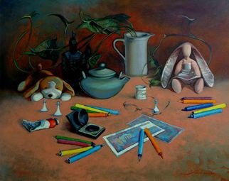 Ghenadie Sontu; Short Studio Stories, 2014, Original Painting Oil, 40 x 50 cm. Artwork description: 241 Short Studio Stories - still life, oil painting by Ghenadie Sontu...
