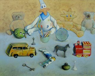 Ghenadie Sontu; The Childhood Story, 2013, Original Painting Oil, 40 x 50 cm. Artwork description: 241    The Childhood Story - still life, oil painting by Ghenadie Sontu       ...