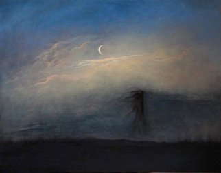 George Kofas; Night Shadows, 2011, Original Painting Oil, 71 x 56 cm. Artwork description: 241             RomanticismSymbolist ArtAbstractFigurativeabstract figurativeMysticalReligiousChristianInspirational             ...