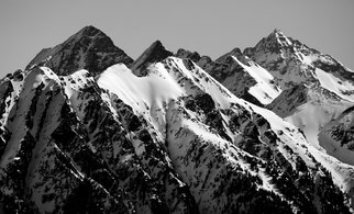 Glen Sweeney; Dragons Claw, 2019, Original Photography Black and White, 80 x 53 cm. Artwork description: 241 The power of a dragon s claw leaving its mark on the mountain landscape. A  mountain scene taken near Schladming, Austria. Mountains, Schladming, Austria. ...