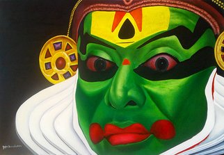 Gopumon Tk, , , Original Painting Acrylic, size_width{kathakali-1485843023.jpg} X  