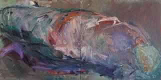 Marcia Freedman; Bound, 2012, Original Painting Oil, 72 x 36 inches. Artwork description: 241     Bound is an abstract oil painting on canvas that was informed by the figure.                     ...