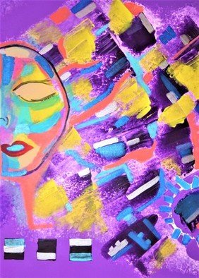Donovan  Gibbs; Deep Meditation, 2019, Original Painting Acrylic, 24 x 19 inches. Artwork description: 241 love for bright colors. ...