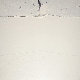Gregory Brat; Abyssum Slavanicum I, 2011, Original Painting Oil, 100 x 100 cm. Artwork description: 241  Destruction deconstruction anarchy oil dust white shadow ...