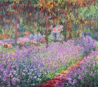 Andrew Giffen; The Arrists Garden At Giverny, 2000, Original Painting Oil, 14 x 16 inches. Artwork description: 241 art with flowers and trees...