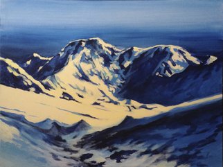 Roman Gumanyuk; Pobeda Peak, 2014, Original Painting Acrylic, 110 x 90 cm. Artwork description: 241  Pobeda PeakMountainRoman Gumanyuk ...