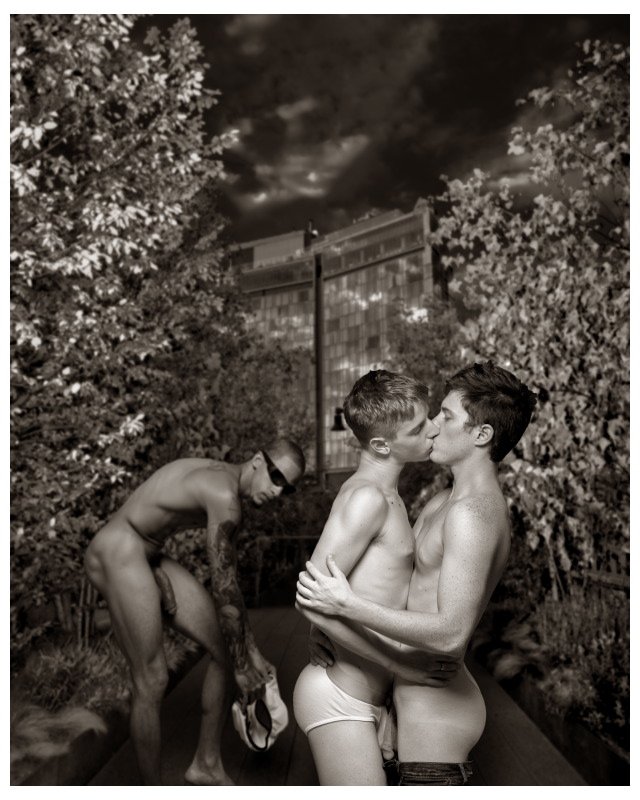 Hans Fahrmeyer; The Male Nude 14, 2017, Original Photography Black and White, 11 x 14 inches. Artwork description: 241 men, nude, peniserotic. Male, ...