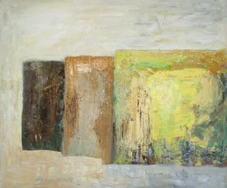 Lillemor Hansson; Three Houses, 2017, Original Other, 66 x 55 cm. Artwork description: 241 Oil painting...