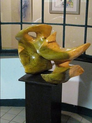 Harold Gubnitsky; Abstract3, 2000, Original Sculpture Wood, 30 x 24 inches. Artwork description: 241      wood sculpture  Spalded Maple    ...