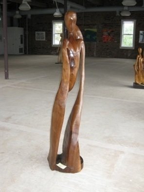 Harold Gubnitsky; M Walnut, 2006, Original Sculpture Wood, 12 x 72 inches. Artwork description: 241    wood sculpture   ...