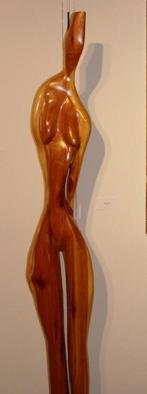 Harold Gubnitsky; Big Skinny 7 Red Cedar, 2011, Original Sculpture Wood, 12 x 75 inches. Artwork description: 241     wood sculpture red cedar           ...