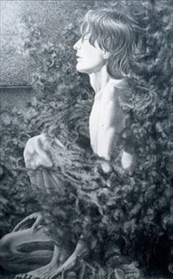 Heather Hyatt, 'Marco Lombardo   Wrath', 2002, original Drawing Pencil, 14 x 22  x 1 inches. Artwork description: 1758  'Marco Lombardo - Wrath' is from a series of twenty eight drawings illustrating Dante' s Divine Comedy; shown in 2002 at the Yukon Arts Centre, Whitehorse, Yukon and in 2004 at Alaska Pacific U, Anchorage, Alaska ...