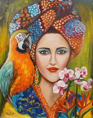 Helen Bellart; Tropical Girl, 2015, Original Painting Oil, 81 x 65 cm. Artwork description: 241 oil on canvas...