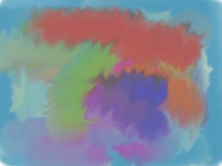 Hendaryie Tjoeng; Live In Colour, 2017, Original Computer Art, 6.6 x 8.8 inches. Artwork description: 241 colour is my life...