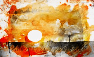 Herman Van Bon; Sunrise, 2018, Original Digital Art, 120 x 80 cm. Artwork description: 241 Photo- Graphic of a sunrise above The Ruens near Napier in The Overberg region in the Western Cape, South Africa...