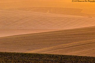 Herman Van Bon; The Z Curve, 2018, Original Photography Digital, 120 x 80 cm. Artwork description: 241 Overberg Landscape. Pictured between Bredasdorp, Riviersondersend and Napier in the Western Cape, South Africa.Print on canvas. Delivery by DHL in cylinder. Unlimited edition. ...