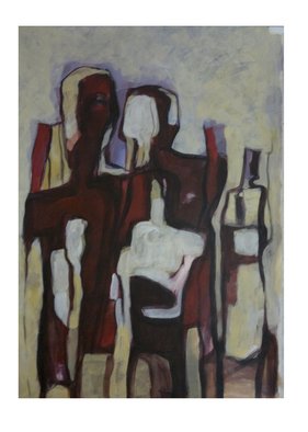 Khalid Hijazi; Abstract, 2015, Original Painting Acrylic, 55 x 75 cm. Artwork description: 241    abstract  painting   ...