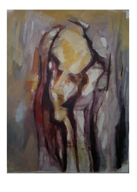 Khalid Hijazi; Abstract, 2012, Original Painting Acrylic, 55 x 75 cm. Artwork description: 241      abstract  painting     ...