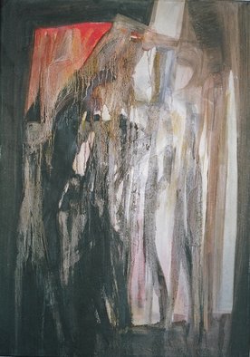 Khalid Hijazi; Untitled, 1992, Original Painting Oil, 50 x 70 cm. 