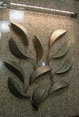 Bob Hill; Eternal Spring, 2009, Original Sculpture Steel, 54 x 60 inches. Artwork description: 241  Here is a sample of a wall sculpture installed in an office building. This piece was designed specifically for the space and wall finish. Custom sculpture like this would cost $1500 to $2500. ...