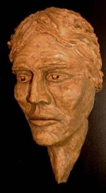 Bob Hill, 'Fate', 2003, original Sculpture Ceramic, 8 x 15  x 6 inches. Artwork description: 1911 This larger- than- life, wall- hung bust is haunting and powerful. . . what vision, what fate, has captured this soul? ...