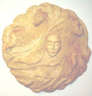 Bob Hill, 'Swirling Dream', 2002, original Sculpture Other, 20 x 20  x 5 inches. Artwork description: 1911 This wall- hung piece hasa primitive and dreamlikequality, and is cast in stoneresin....