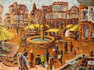 Carlos Pardo; Market Place, 2016, Original Painting Oil, 31.8 x 24 inches. Artwork description: 241  Market placeOil on table 31. 8x24 inches 2016 Carlos PardoMercadilloA