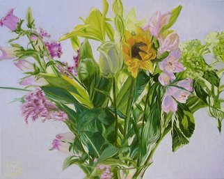 H. N. Chrysanthemum; Flowers VIII, 2016, Original Painting Oil, 20 x 16 inches. Artwork description: 241  Floral Oil Painting ...