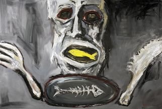Maciej Hoffman, 'Appetite', 2008, original Painting Oil, 220 x 150  x 3 cm. 