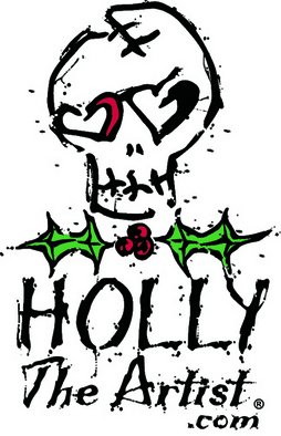 Holly Gauthier; HollyTheArtist, 2008, Original Illustration,   inches. Artwork description: 241  Holly The Artist t- shirt Logo         ...