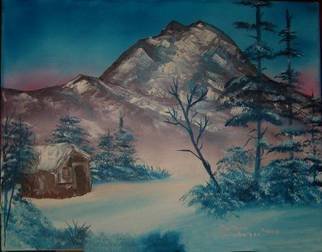 Barbara Honsberger; Winter Solitude, 2008, Original Painting Oil, 18 x 14 inches. 