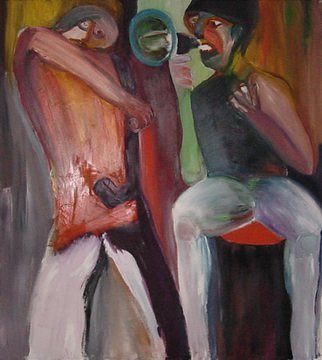 Mert Ulcay; Calling, 2004, Original Painting Oil, 140 x 160 cm. 