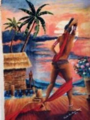 Chuka Machie; Mutual Attraction 1, 2012, Original Painting Acrylic, 24 x 30 inches. Artwork description: 241     figure, nude, erotic     ...