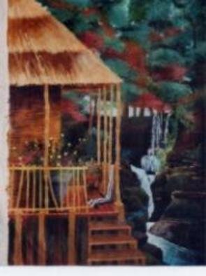 Chuka Machie; Serene 2, 2012, Original Painting Acrylic, 24 x 30 inches. Artwork description: 241   landscape, lake   ...