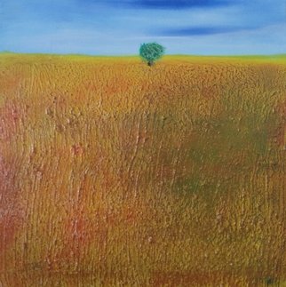 Iliana Ovtcharova; Fields, 2019, Original Painting Acrylic, 30 x 30 cm. Artwork description: 241 Acrylics and modelling paste on streched canvas...